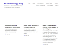 Tablet Screenshot of pharmastrategyblog.com